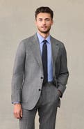 The Black Tux Plaid Wool Suit Jacket