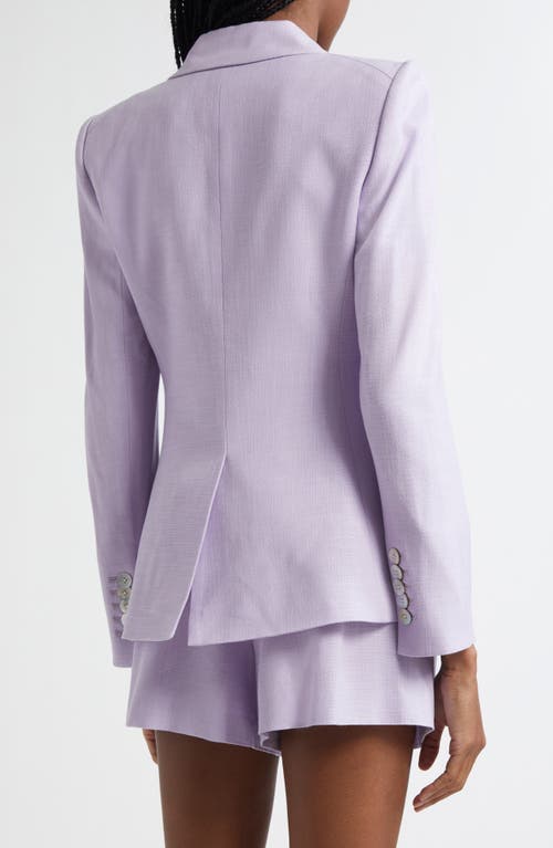Veronica Beard Double-breasted Miller Dickey Blazer In Soft Lilac