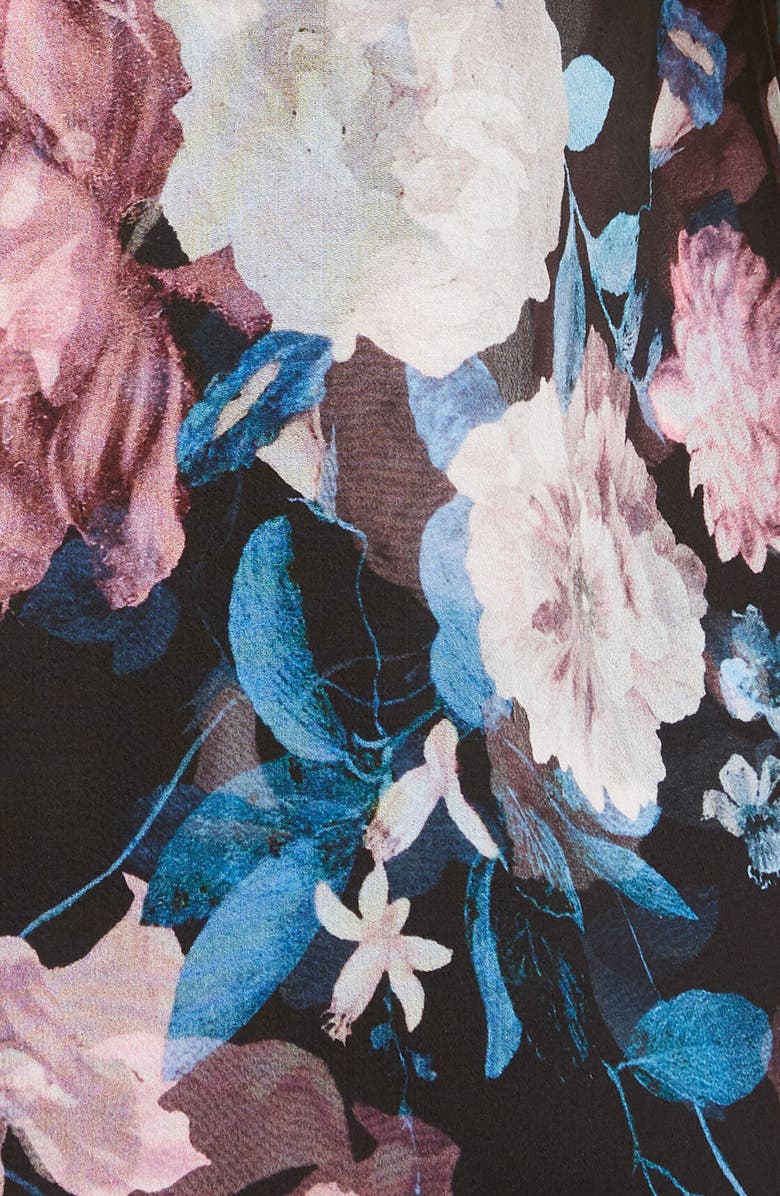 Erdem Floral Silk Chiffon Blouse, Alternate, color,