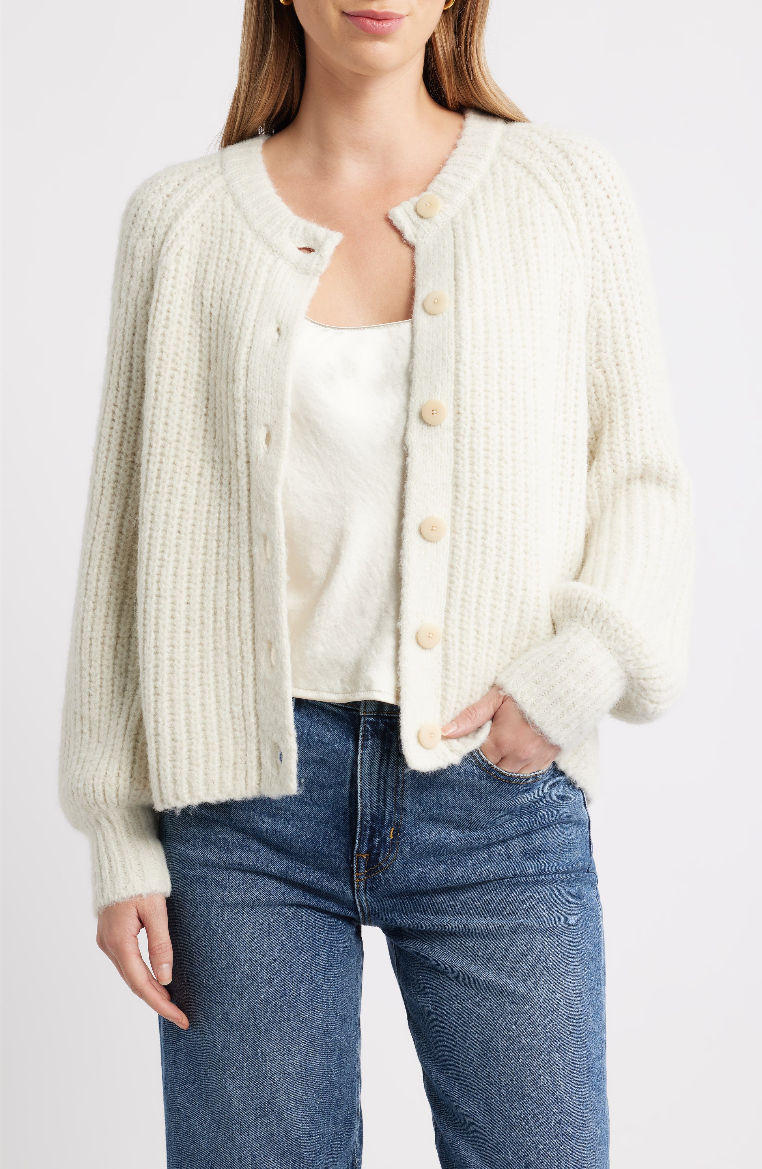 Metallic Shaker Stitch Cardigan - image 3