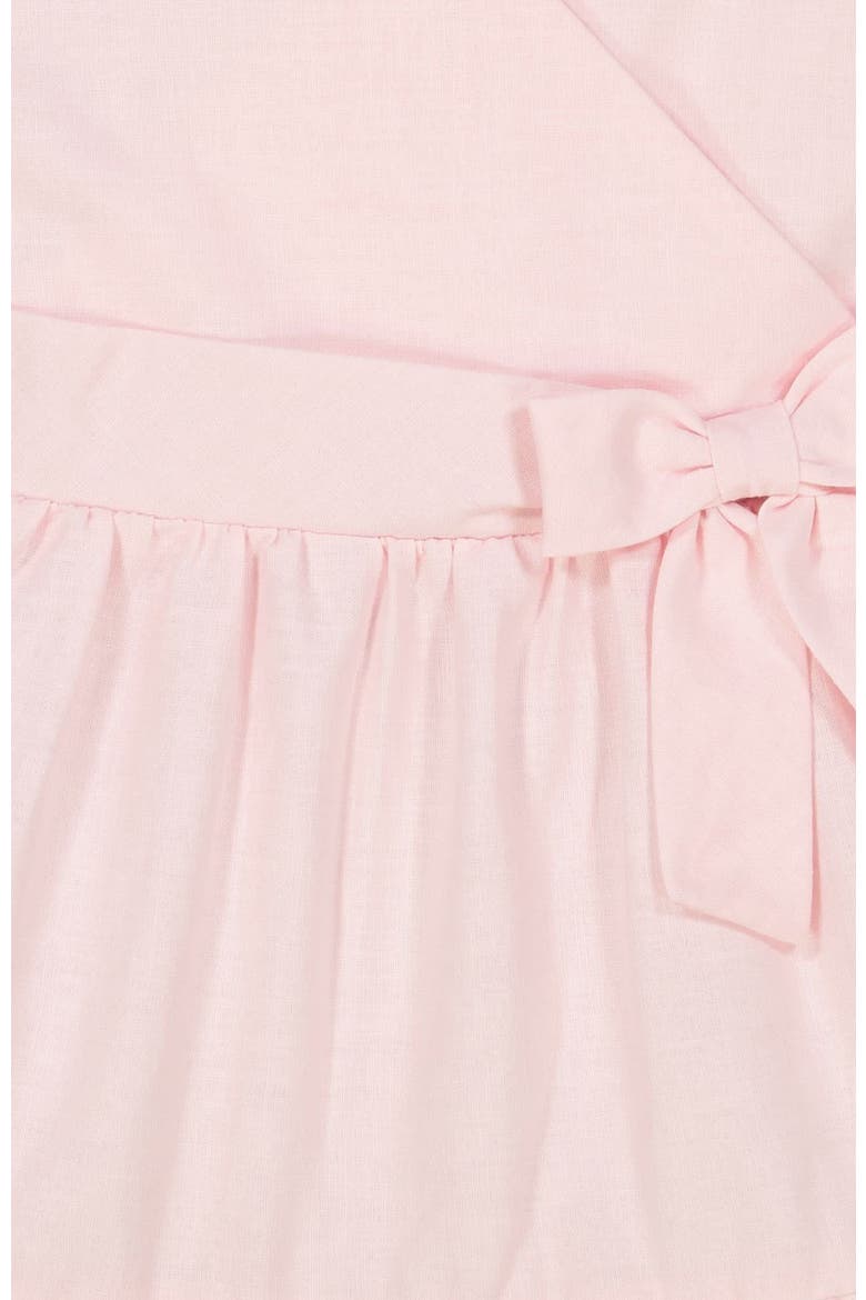 Girls' Tiered Wrap Dress, Infant, Alternate, color, Pale Pink Linen