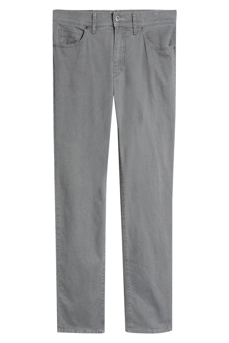 Cadiz Stretch Cotton Straight Leg Pants, Alternate, color, GREY