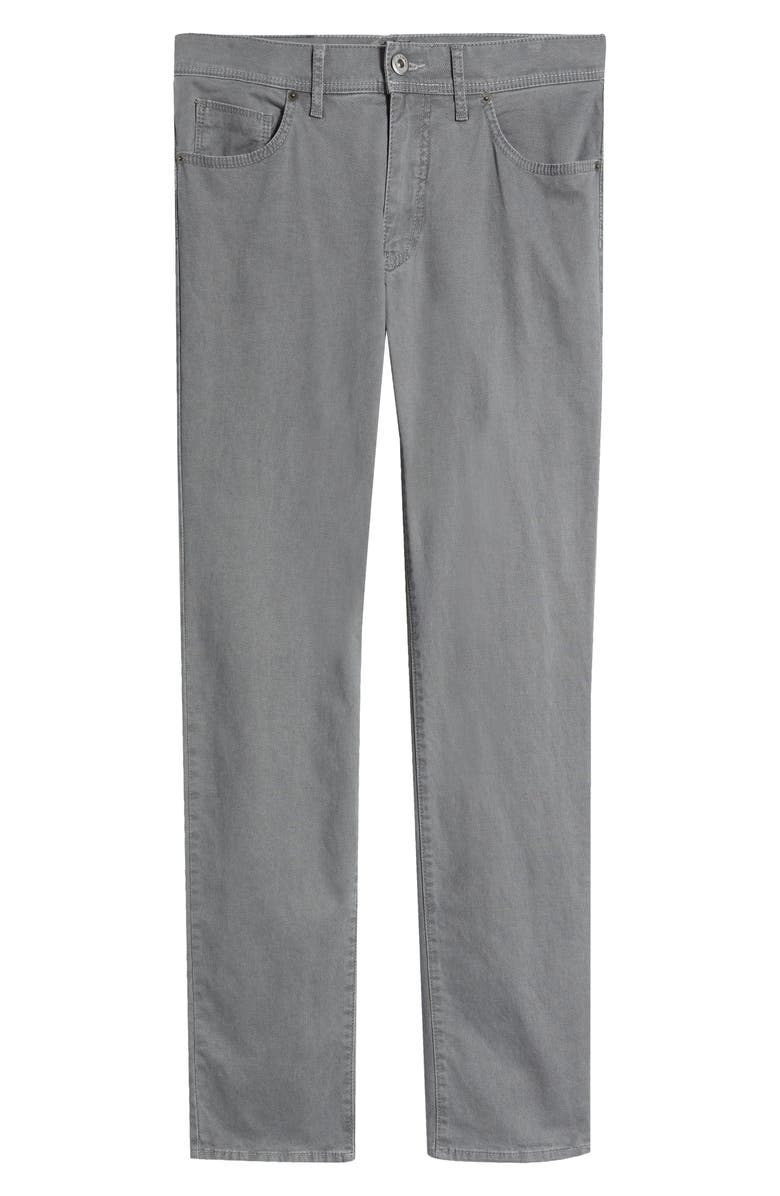 Brax Cadiz Stretch Cotton Straight Leg Pants, Alternate, color, Grey
