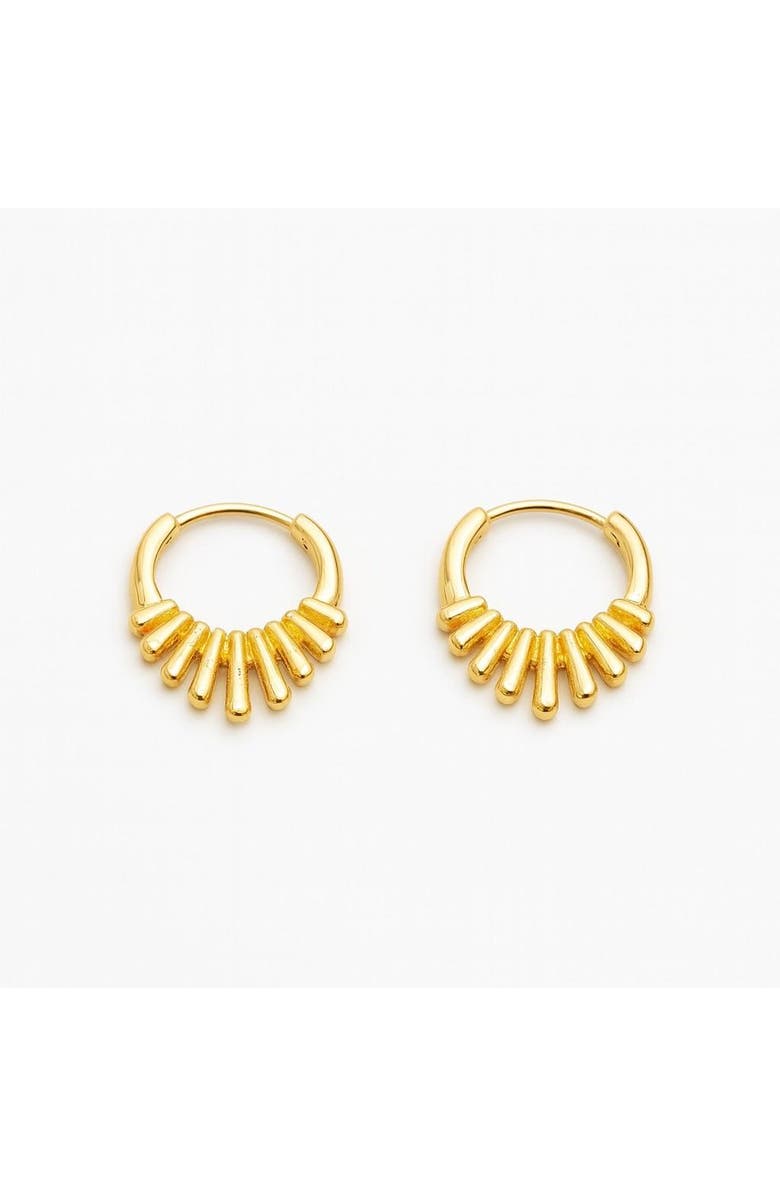 Ivy & Pearl Co. The Bellington Suncrest Hoops, Main, color, Gold
