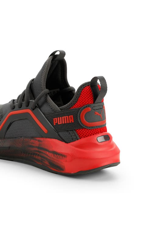 Puma Kids' Softride Enzo 5 Sneaker In Black