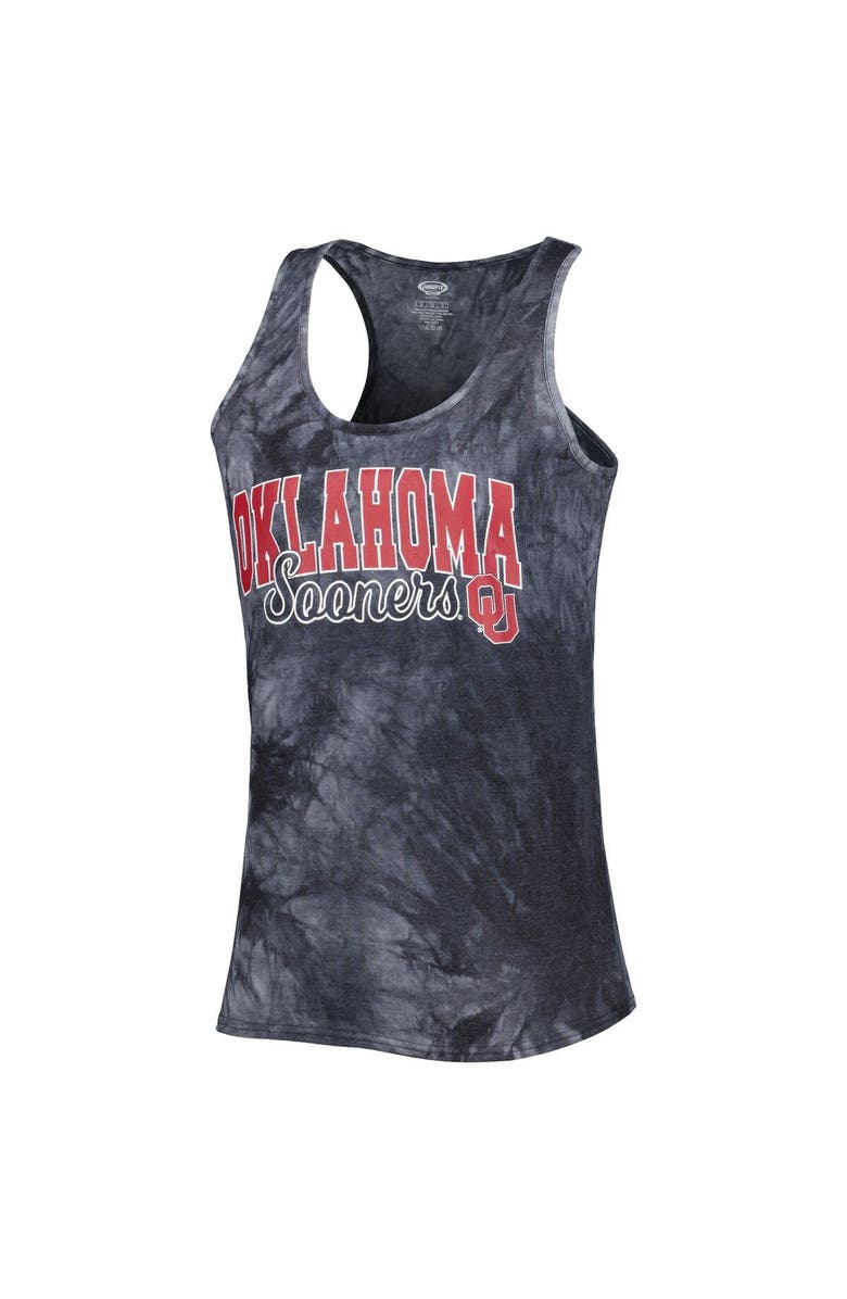 CONCEPTS SPORT Women's Concepts Sport Charcoal Oklahoma Sooners Billboard Tie-Dye Tank and Shorts Sleep Set, Alternate, color, 