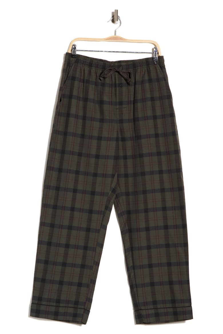 Plaid Pajama Pants, Alternate, color, BEETLE