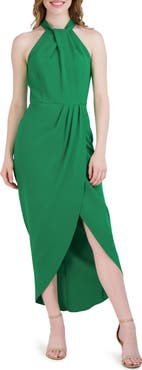 Julia Jordan Knot Neck Halter Dress