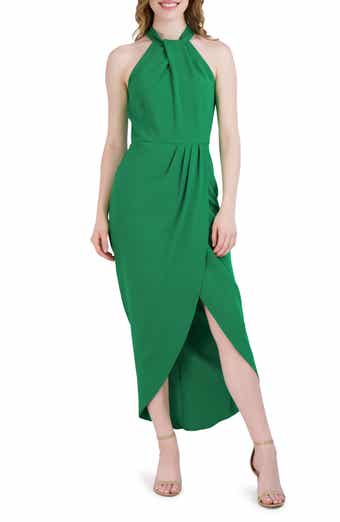 Julia Jordan Knot Neck Halter Dress
