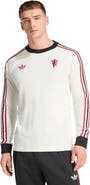 adidas Originals Men's adidas Originals  White Manchester United Culturewear Originals Long Sleeve T-Shirt