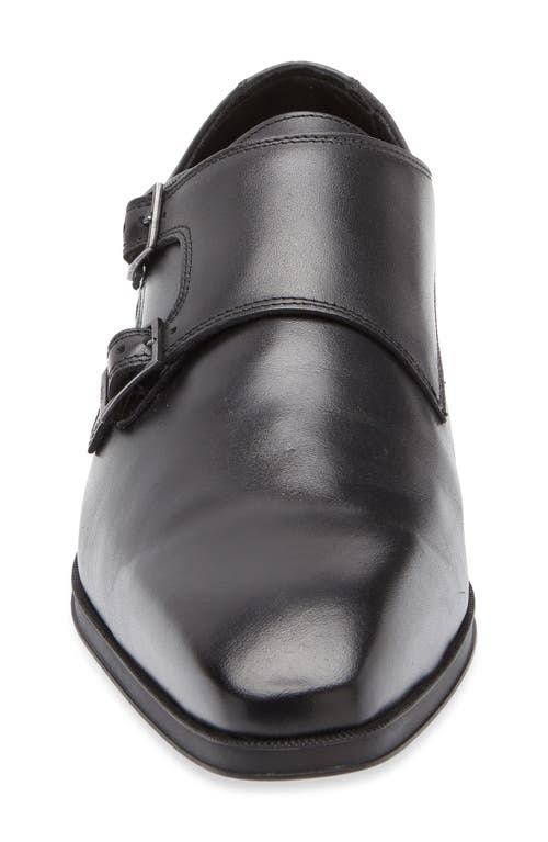Hugo Boss Boss Theon Double Monk Loafer In Black