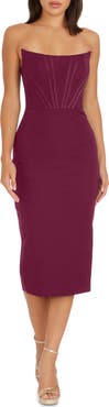 Dress the Population Cosette Strapless Corset Dress