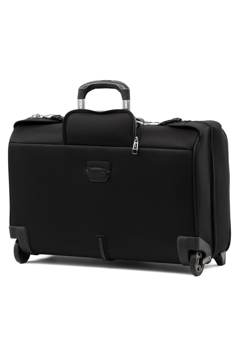 Platinum Elite 22" Carry On Rolling Garment Bag, Alternate, color, Shadow Black