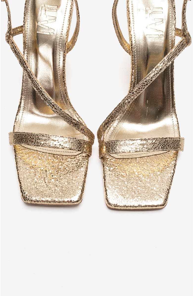 Prologue Shoes Jolene Stiletto Sandal, Alternate, color, Gold Glitter