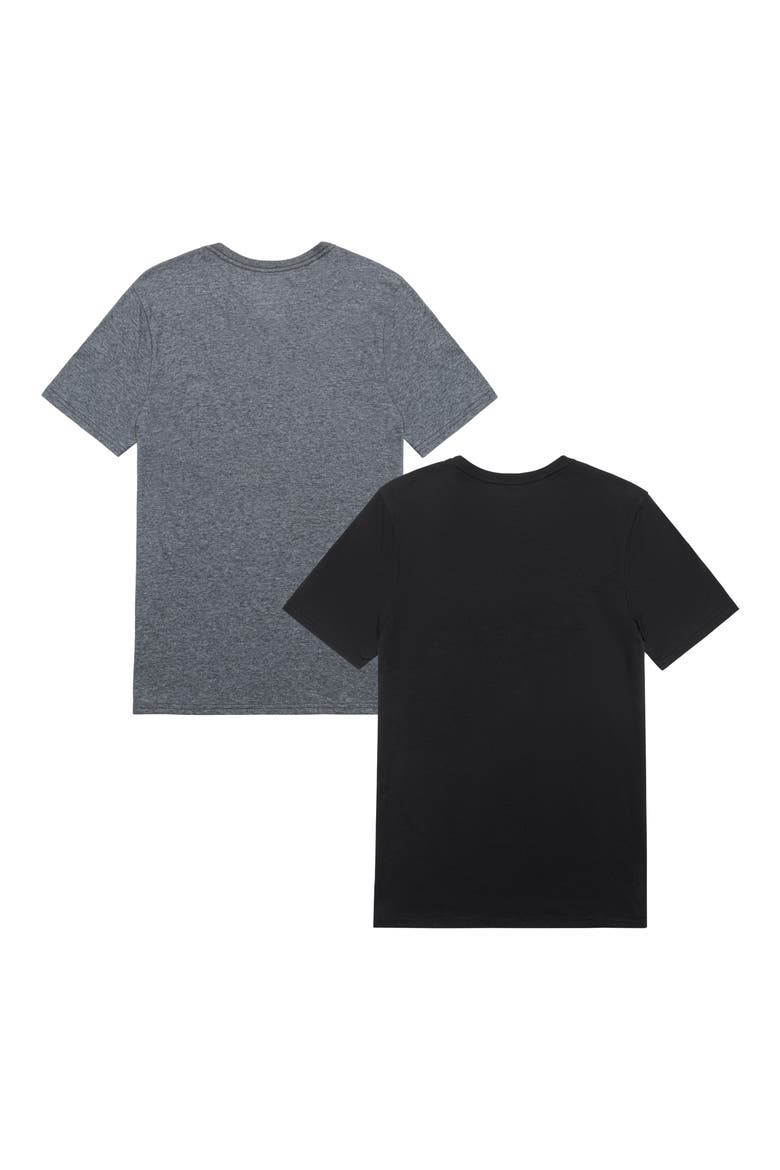 2-Pack Crewneck T-Shirts, Alternate, color, BLACK GREY