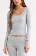 BP. Deep Scoop Neck Long Sleeve Tee