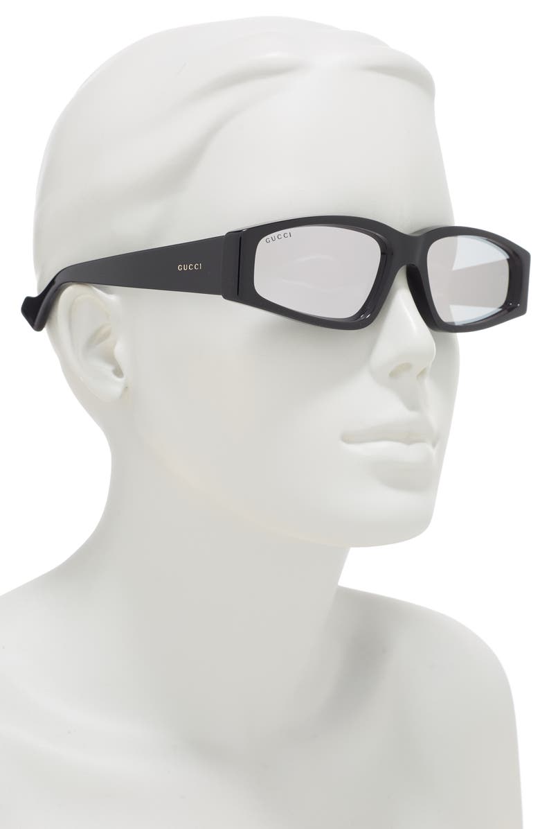 Gucci 58mm Rectangular Sunglasses, Alternate, color,