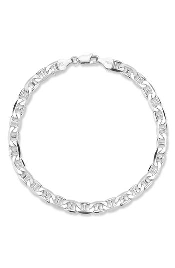 Yield Of Men Silver 6mm Mariner Chain Bracelet In Silver