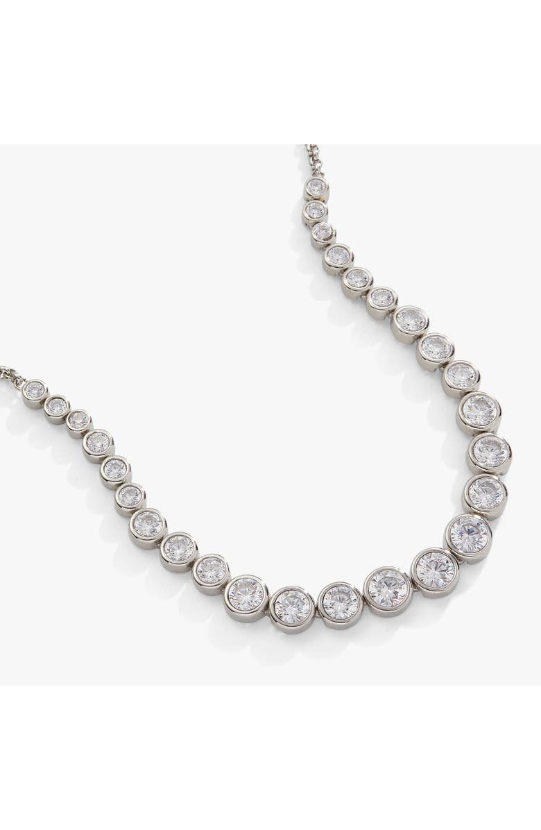 Alex and Ani Crystal Pearl Stranded Bracelet Set, Alternate, color, Silver