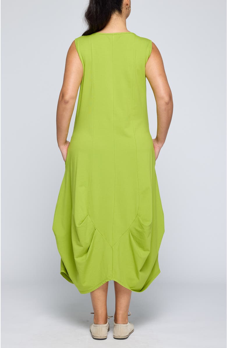 LUUKAA Calista Voluminous Jersey Dress, Alternate, color, Lime