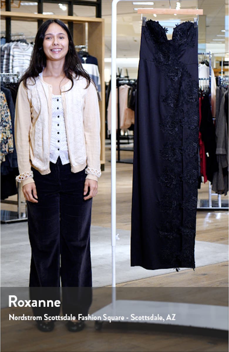 Elegant Mood Strapless Column Gown, sales video thumbnail