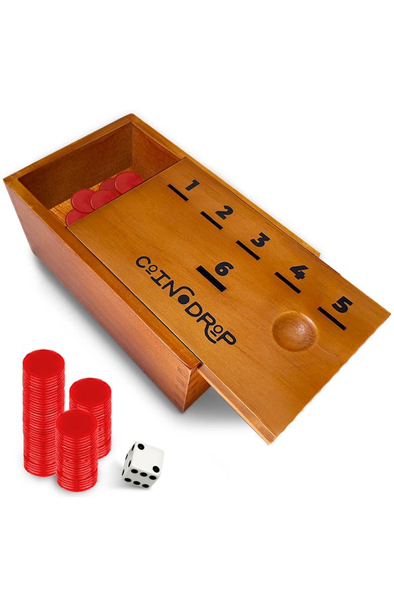Swooc Games Coin Drop | Simple + Strategic Dice Game, Main, color, Brown