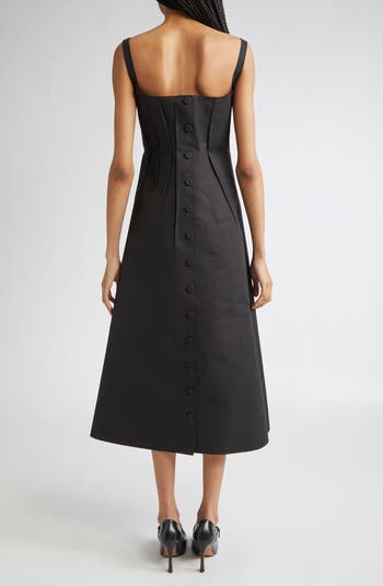 Bonded Poplin A-Line Dress