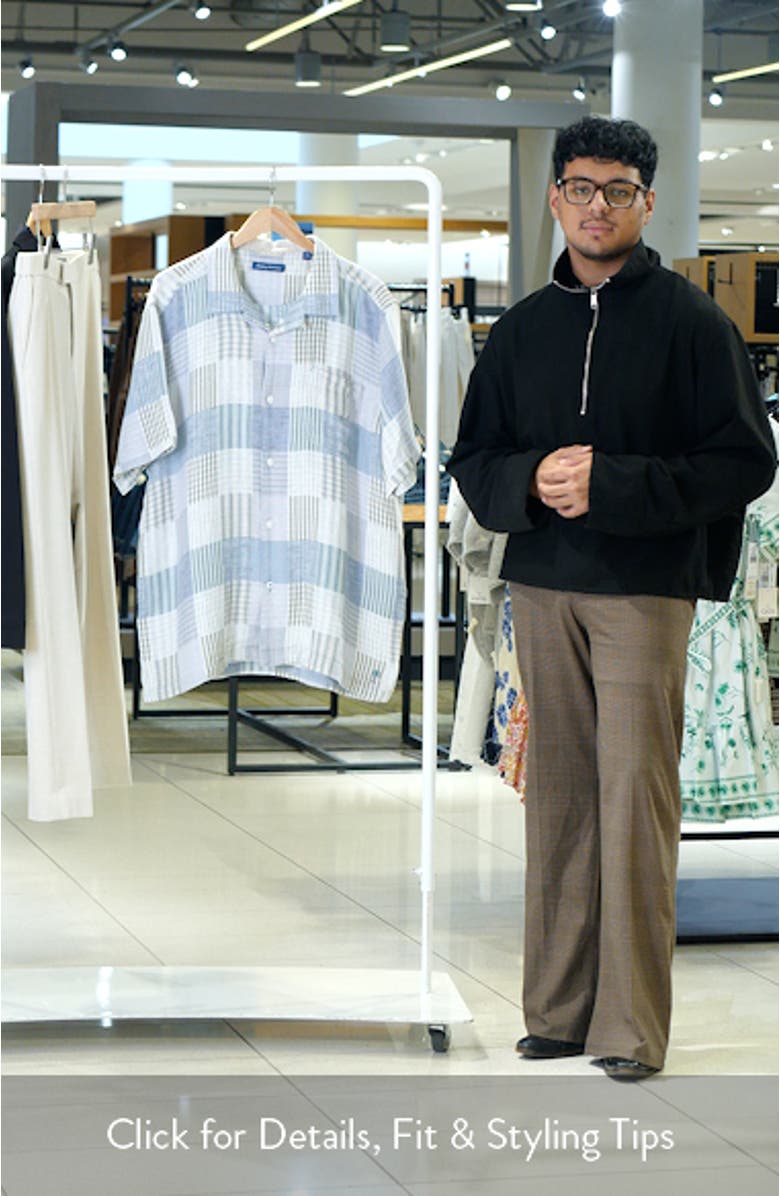 Patchwork Sands Linen & Cotton Camp Shirt, sales video thumbnail