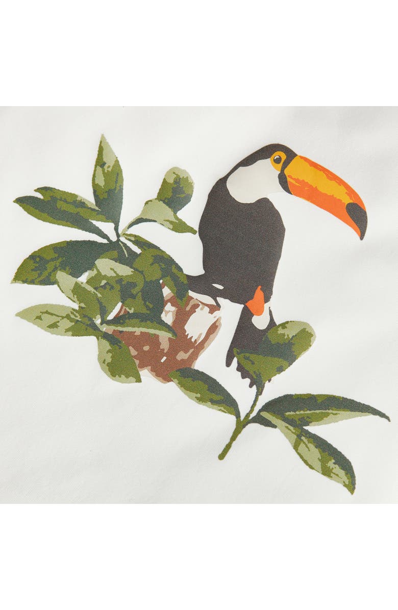 Milkbarn Long Sleeve Shirt and Trunks Swim Set, Alternate, color, Island Toucan