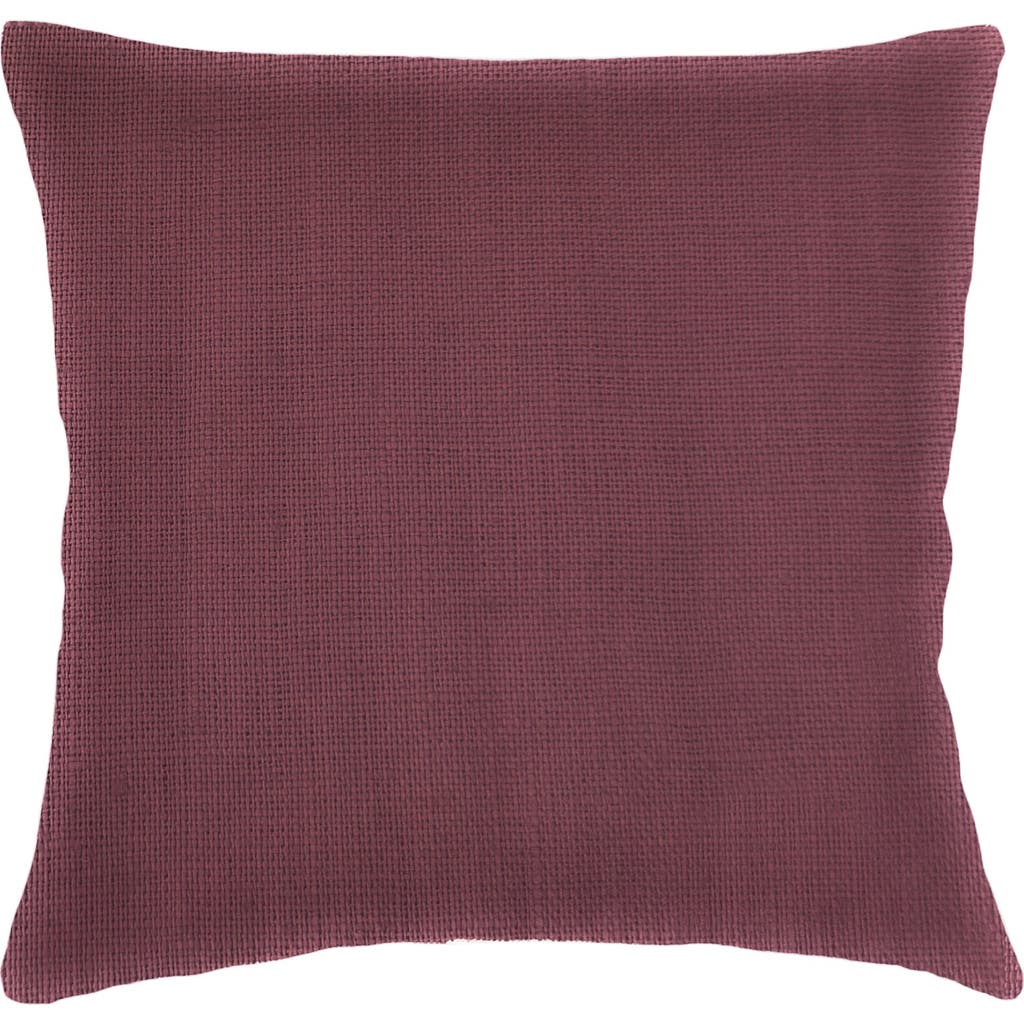 Anaya So Soft Linen Euro Pillow With Down Insert In Maroon