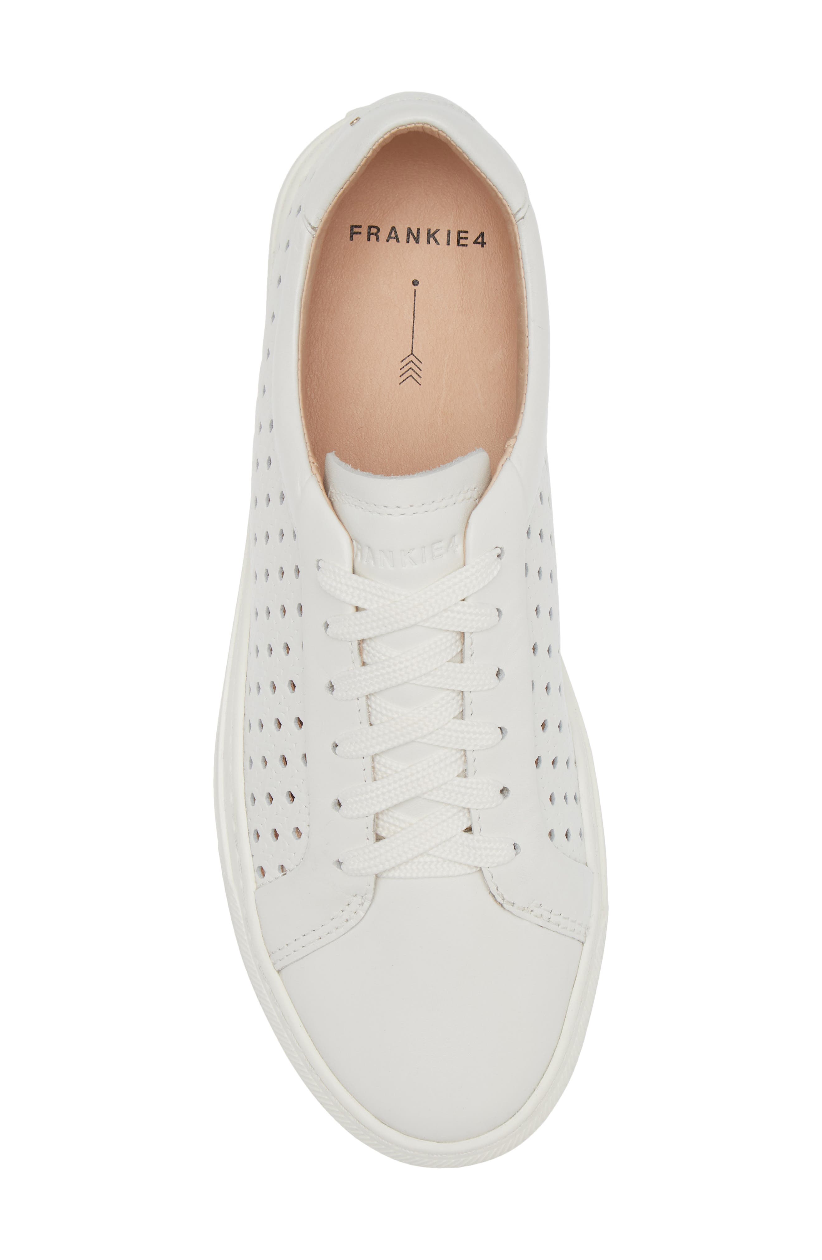 FRANKIE4 Mim IV Perforated Sneaker, Alternate, color, White Weave