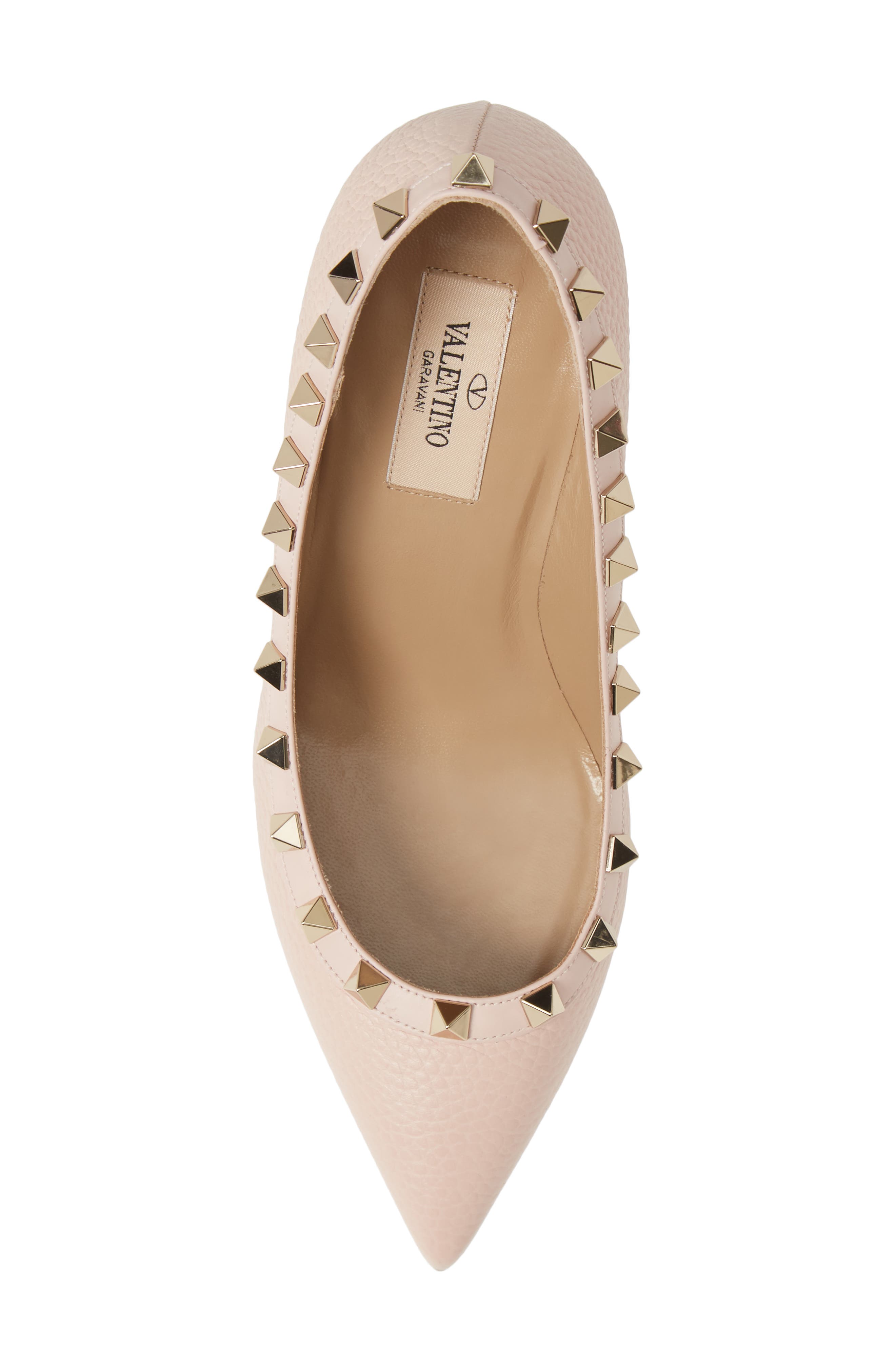 Rockstud Pointed Toe Pump, Alternate, color, ROSE QUARTZ