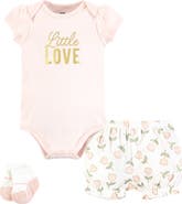 Hudson Baby Coordinated Bodysuit Outfit with Shorts and Socks