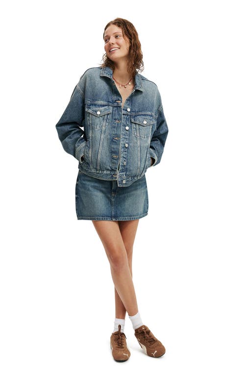 Cotton On Original Denim Jacket In Blue Dusk
