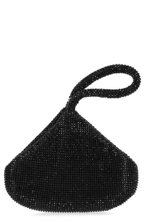 Staci Beaded Mesh Wristlet