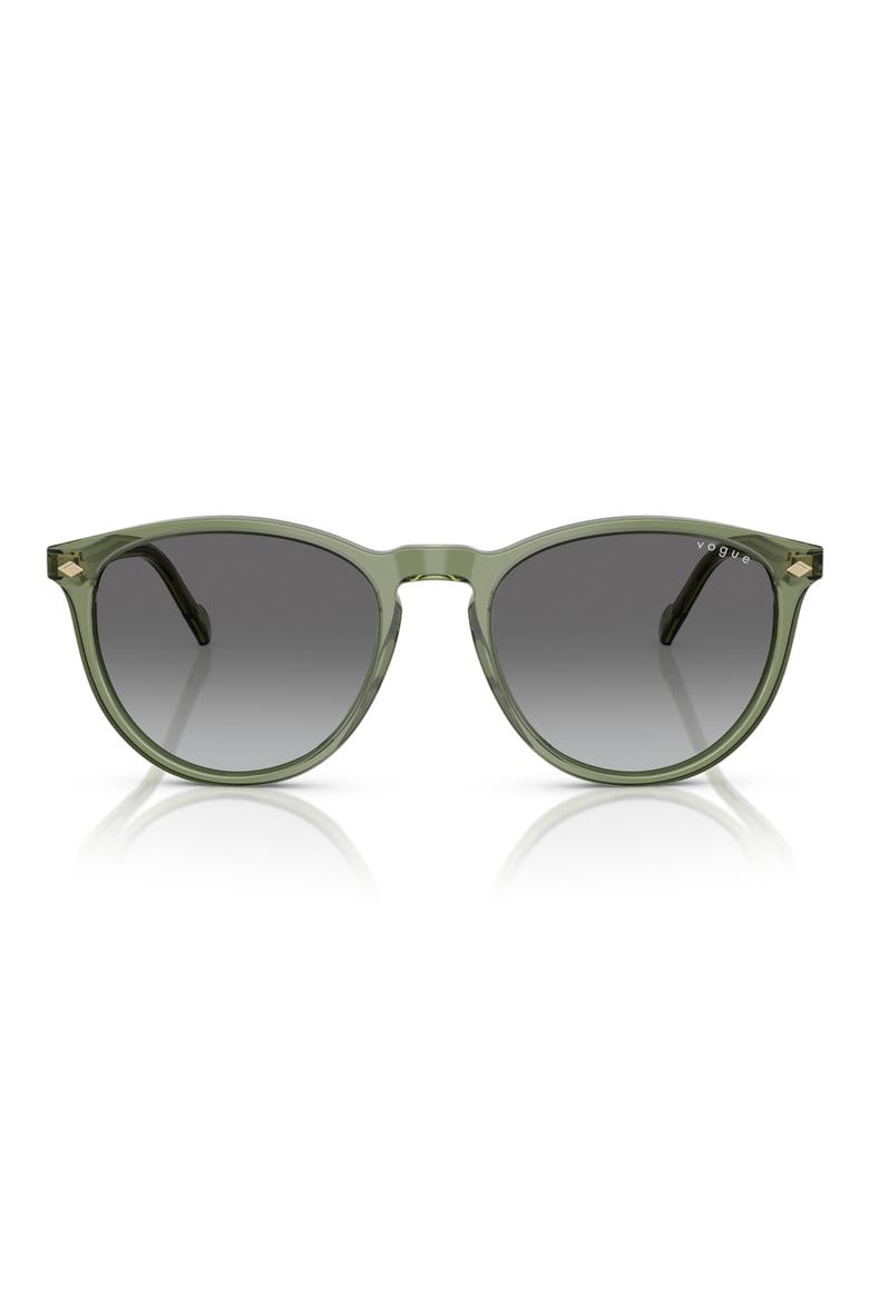 53mm Phantos Sunglasses, Main, color, TRANSPARENT GREEN