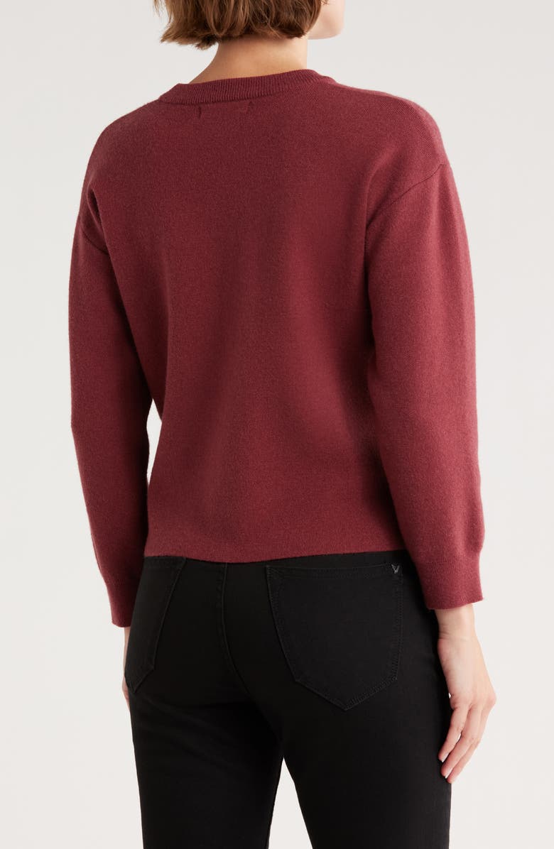 Vigoss 8 Ball Icon Crewneck Sweater, Alternate, color, Oxblood