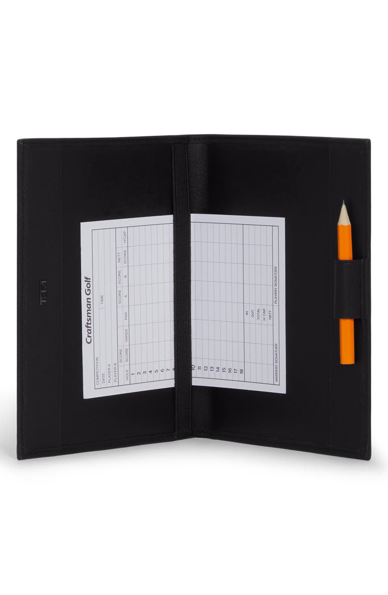 TUMI Nassau Golf Scorecard Holder, Alternate, color, Black Smooth