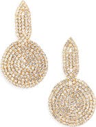 Tasha Crystal Circle Drop Earrings