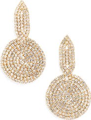 Tasha Crystal Circle Drop Earrings