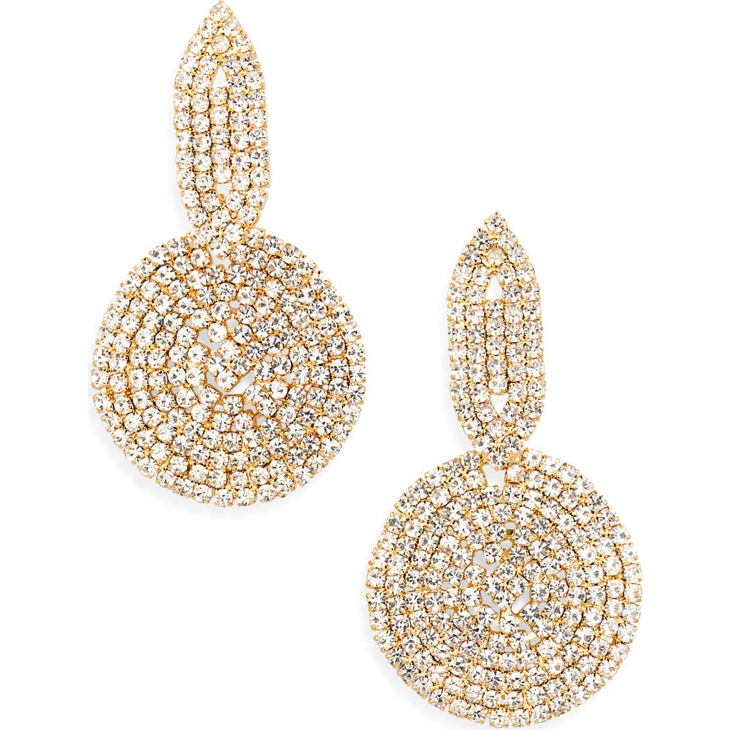 Tasha Crystal Circle Drop Earrings