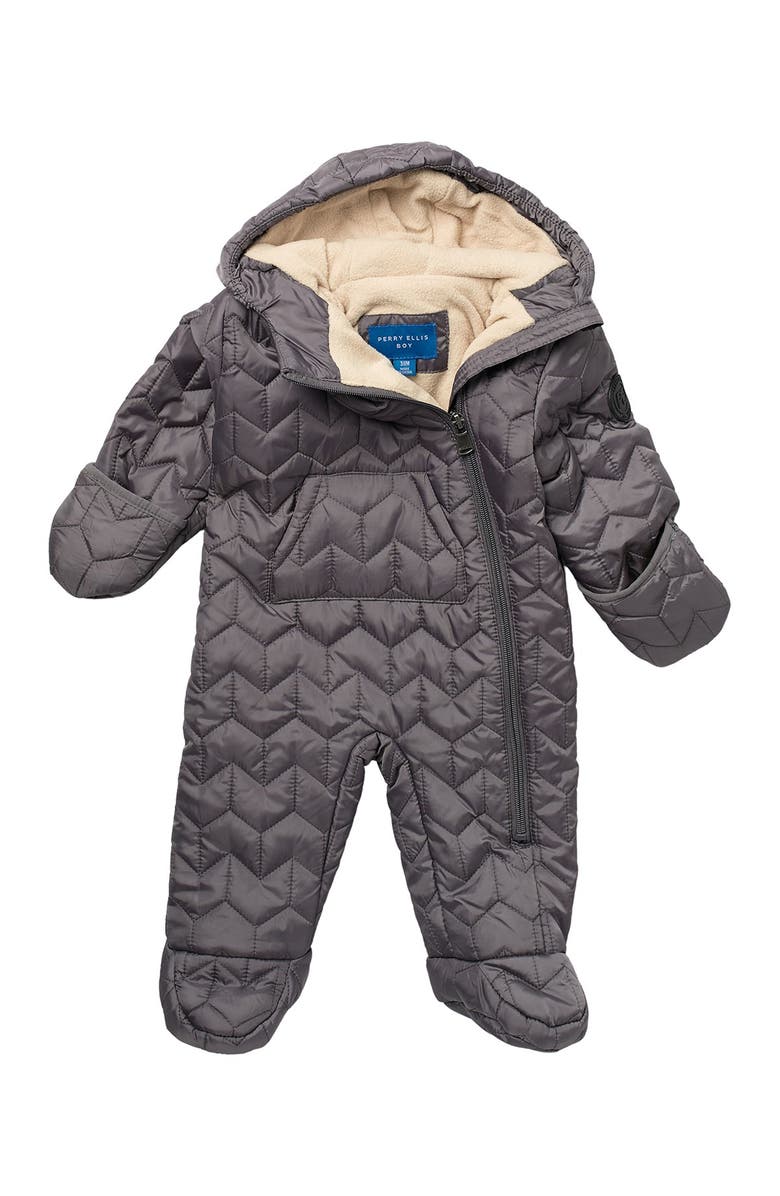 Perry Ellis Zig Zag Quilted Pram, Main, color,