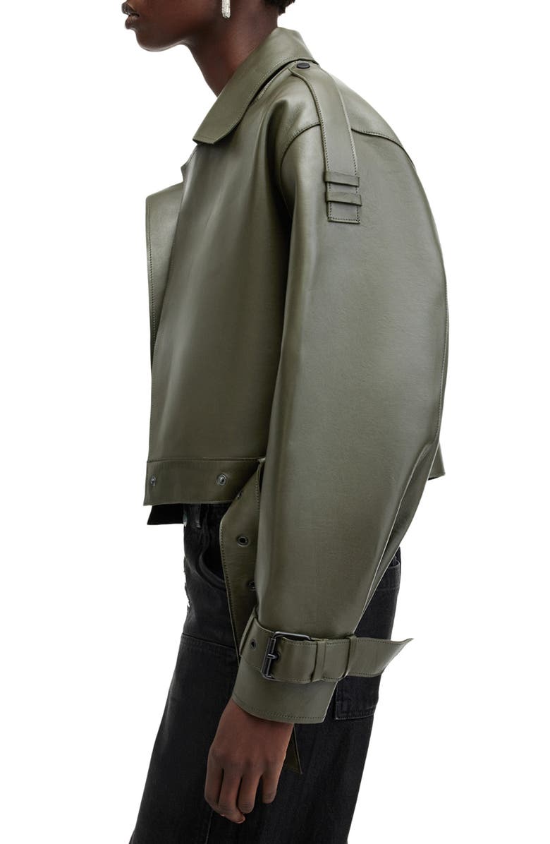 AllSaints Ophelia Bonded Leather Jacket, Alternate, color, 