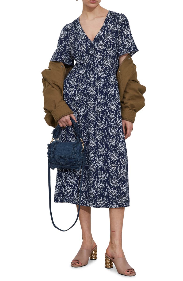 & Other Stories Floral Print Midi Dress, Main, color, 
