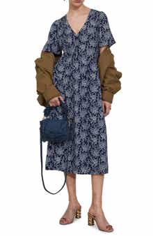 & Other Stories Floral Print Midi Dress