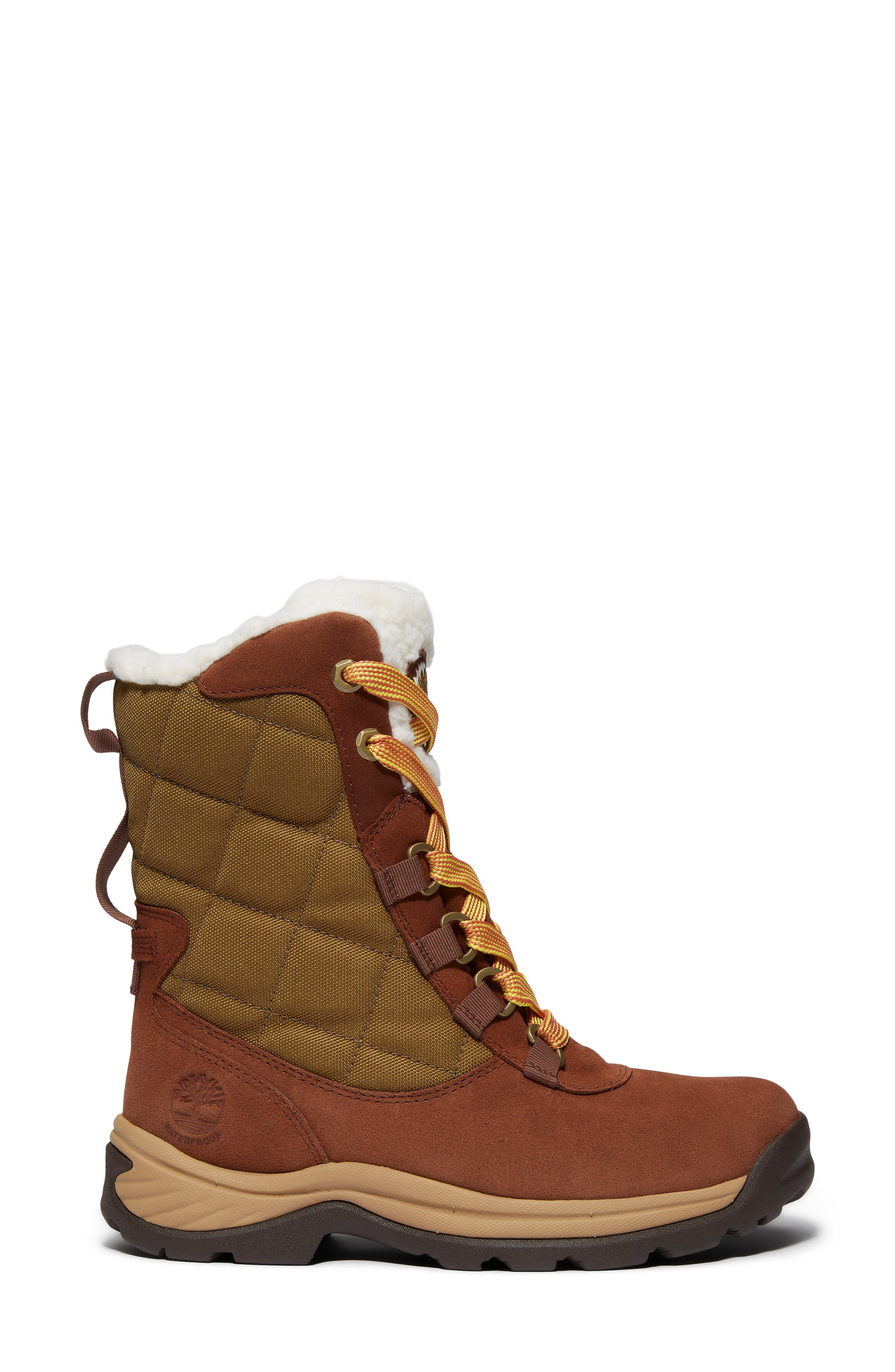 Timberland White Ledge Waterproof Snow Boot, Alternate, color, Medium Brown Suede