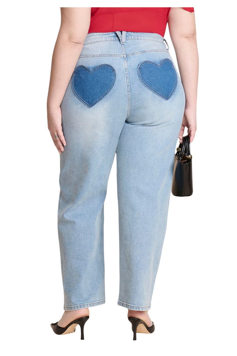 Heart Pocket Naomi Straight Leg Jean, Alternate, color, LIGHT WASH