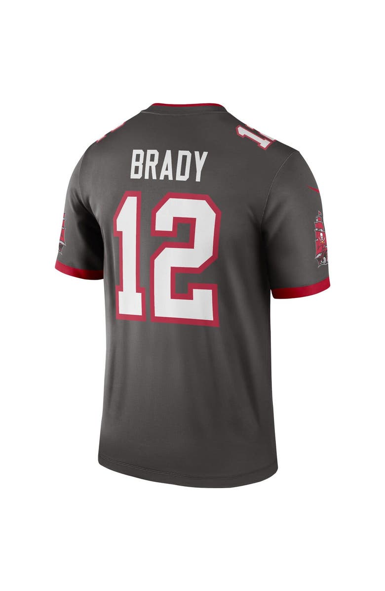 Nike Men's Nike Tom Brady Pewter Tampa Bay Buccaneers Alternate Legend Jersey, Alternate, color, 
