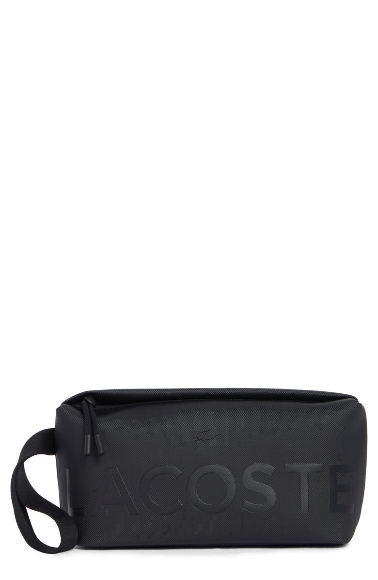 Lacoste Toiletry Kit, Main, color, Noir