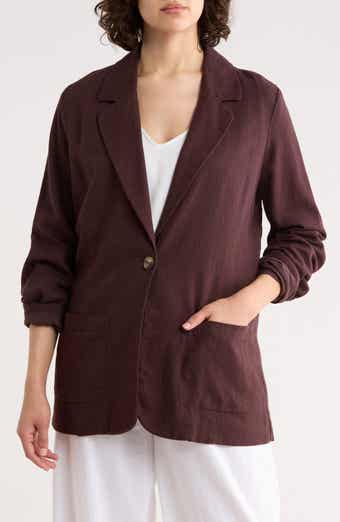 matty m. Bronson Linen Blend Blazer